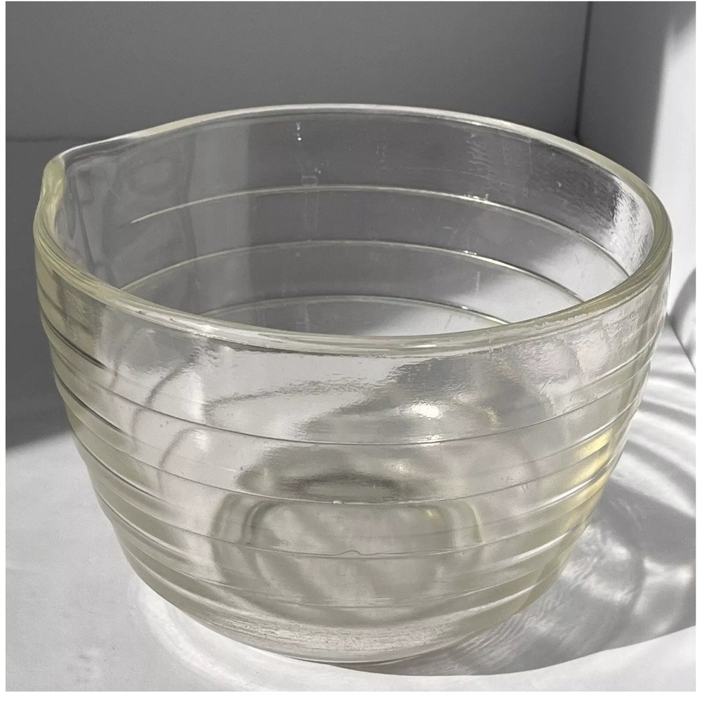 VTG WESTINGHOUSE‎ PYREX CLEAR GLASS BEEHIVE BOWL SPOUT  # 6 - Picture 3 of 8